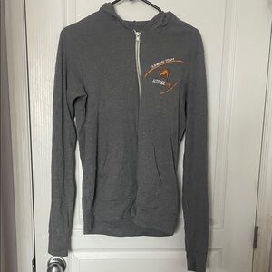 Gray Zip-Up Men's Sweater
